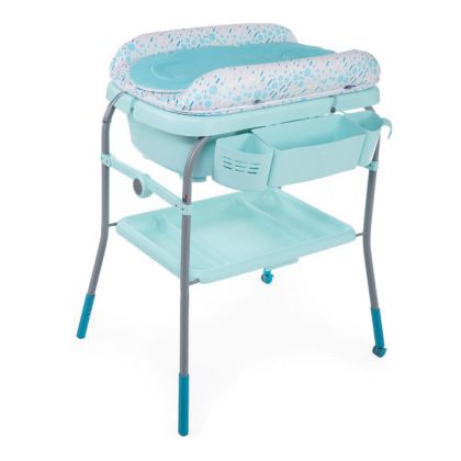 Cadita cu masa de infasat Chicco, Dusty Green, 0luni+