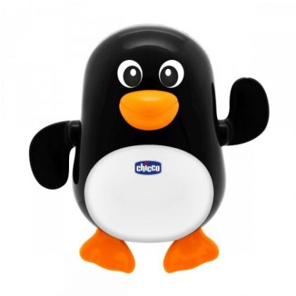Jucarie de baie Chicco Pinguinul Inotator, 6-36 luni