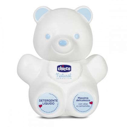 Lichid pentru curatare Teddy Bear Chicco Natural Sensation 300ml, 0luni+