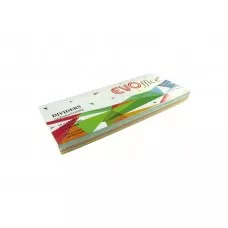 Separatoare carton color cu 2 perforatii,160 gr/mp, 10*24 cm 100 bucati/set EVOffice  - galben
