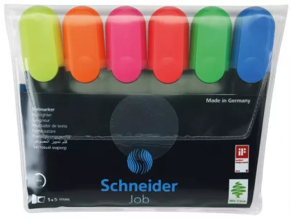 Textmarker 6 culori/set SCHNEIDER Job
