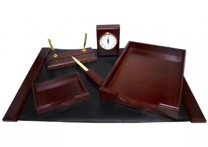 Set birou 6 piese (lemn culoare cires)
