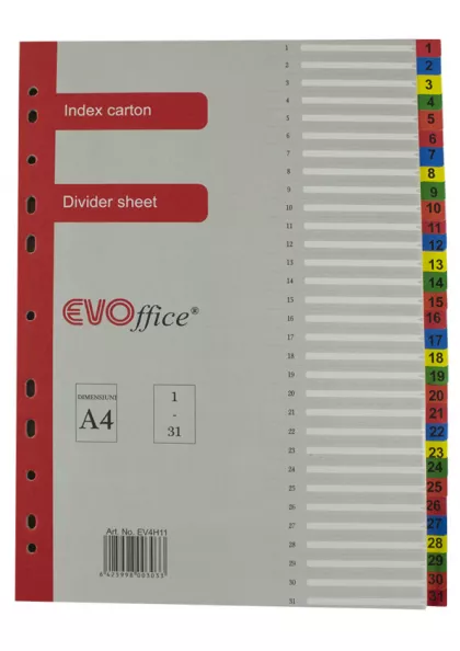 Index carton 1-31 EVOffice