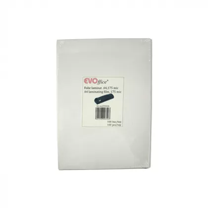 Folie laminat A4 175 microni 100 coli/top EVOffice