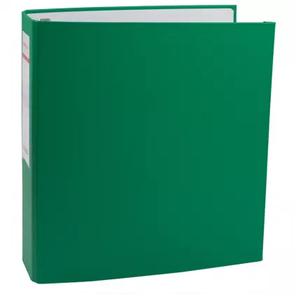 Caiet mecanic carton plastifiat A4, 4 inele EVOffice - verde                                                       