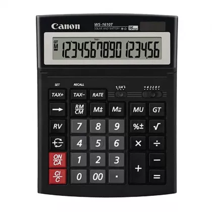 Calculator 16 dgt,15*19.8 cm, Canon WS1610T