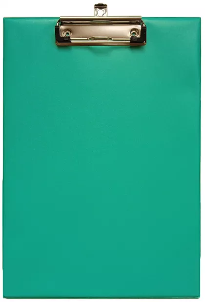 Clipboard carton plastifiat simplu A4(322*230mm)cu agatatoare, suport pix Willgo-turquoise