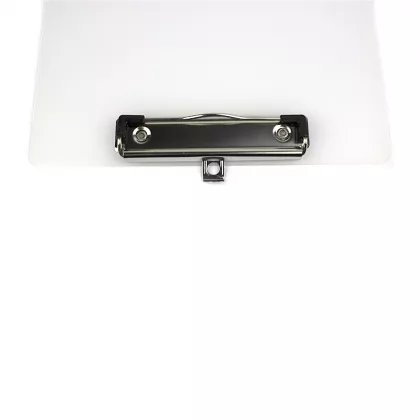 Clipboard plastic simplu A4 (313*228mm) cu agatatoare - alb transparent