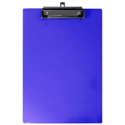 Clipboard plastic simplu A4 cu rigla Ark  - albastru