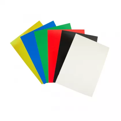 Coperti carton color lucios A4, 250g/mp,100 coli/top EVOffice albastru