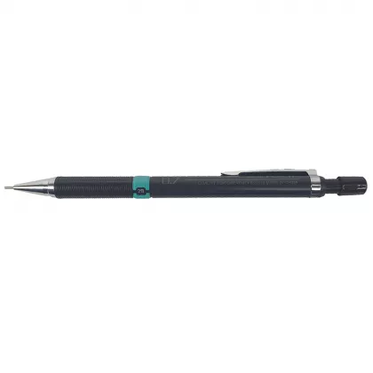 Creion mecanic 0.7mm, accesorii metalice, grip, radiera incorporata No.2028