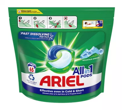 Detergent Rufe Capsule 65 buc Ariel Pods All in 1