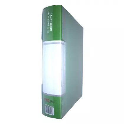 Dosar plastic 100 folii in cutie protectie EVOffice verde