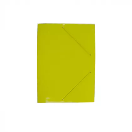 Mapa carton lucios A4 (320*235mm) 400g cu elastic pe colturi EVOffice - galben