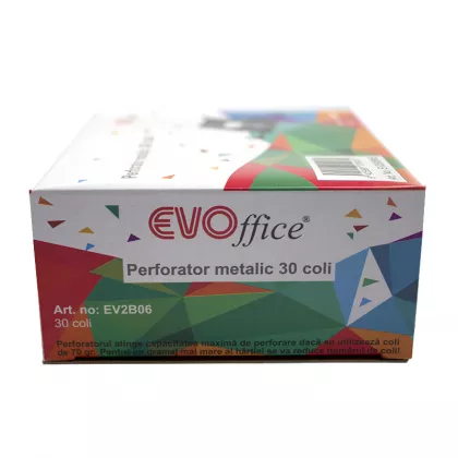 Perforator metalic 30 coli EVOffice -negru