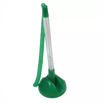 Pix cu suport adeziv si snur plastic EVOffice - verde