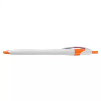 Pix plastic cu mecanism,corp alb, mina X20 si accesorii orange No.1218