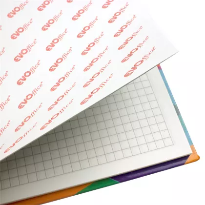 Registru A4 coperti cartonate color, 100 file - matematica EVOffice