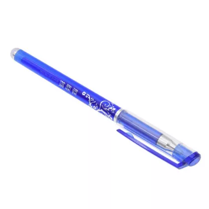 Roller cu cerneala, varf fin 0.5mm, cu radiera de stergere No. HY1084 - albastru