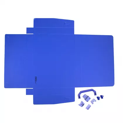 Servieta plastic A4, burduf 40 mm, 1 compartiment, culoare negru EVOffice