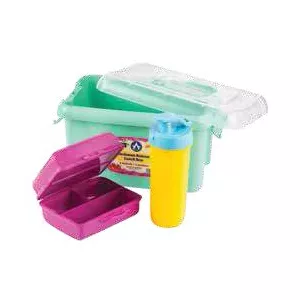 Articole scolare din plastic Set plastic pranz (lunch box se
