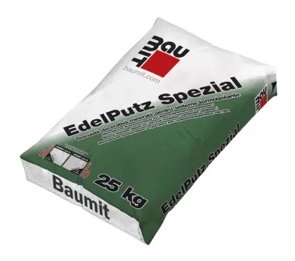 Baumit Edelputz Spezial tencuiala decorativa structura striata R 2.5mm, alb, 25kg/sac
