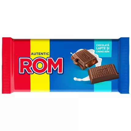 CIOCOLATA LAPTE CU CREMA DE ROM ROM 88G 120273 KANDIA/ROM M...