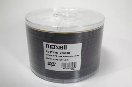 DVD-R Maxell 4,7GB InkJet Printable