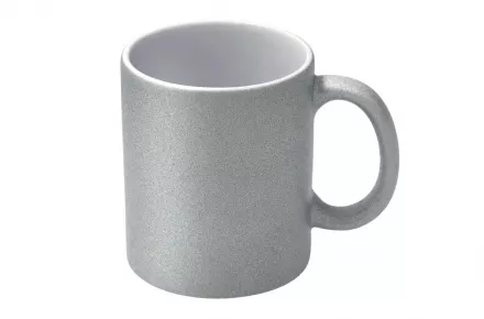 Glitter Mug 11oz - Silver
