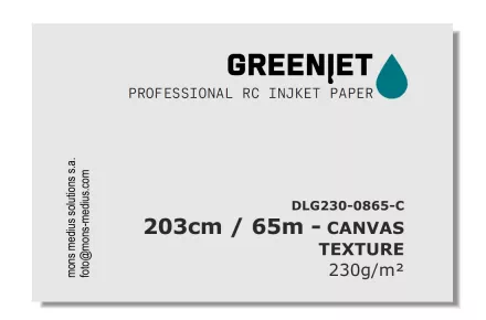 GreenJet 230g - 8" (203mm / 65m) - canvas texture