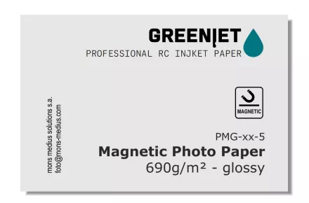 GreenJet 690g Magnetic Photo Paper 10x15 / 5 coli