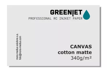 GreenJet Cotton Canvas 340g (610mm / 18m) Matte