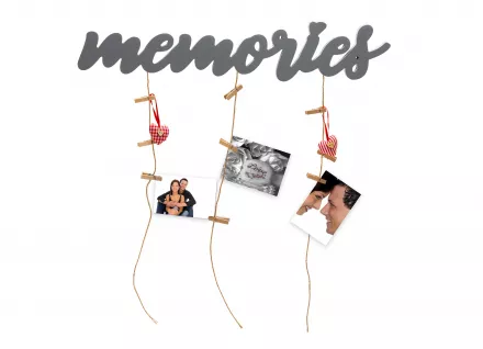 Memory Strings (51x12cm / 9 clips) grey