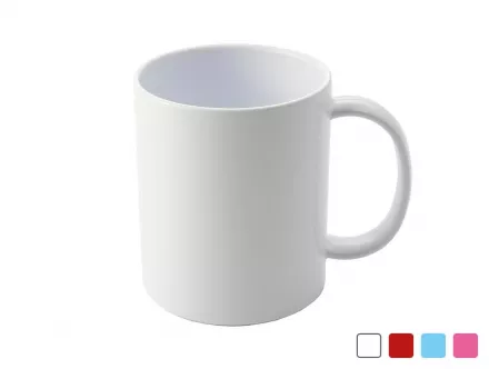 Mug 11 oz, White, plastic