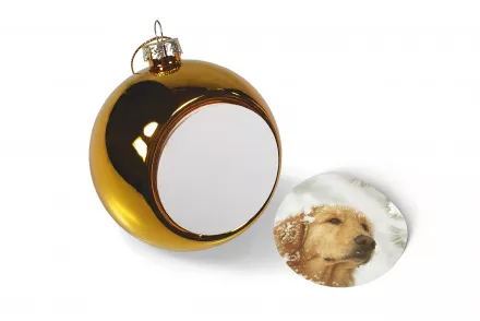 Sublimation Christmas Ball - Ø80 mm - gold