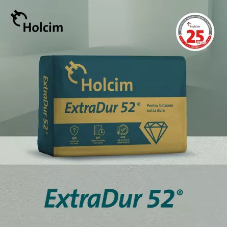 Ciment pentru betoane extra dure Holcim ExtraDur, rezistenta 52.5R, 20 kg