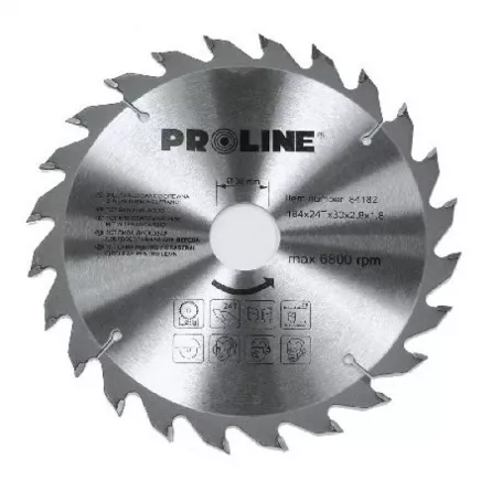 Disc circular pentru lemn PROLINE, dinti vidia 160 mm/ 36 T 