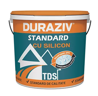 Tencuiala Duraziv  Standard 2mm cu Silicon alba 25 KG