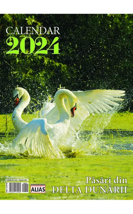 CALENDAR 2024 PĂSĂRI 6+1 FILE, [],librarul.ro