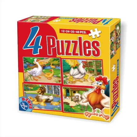 Set 4 Puzzle Maxi  Animale, [],librarul.ro