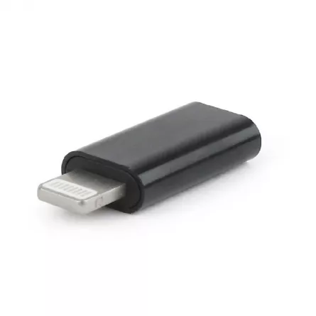 ADAPTOR GEMBIRD, pt. smartphone, Lightning (T) la USB Type-C (M), negru, "A-USB-CF8PM-01" (include TV 0.06 lei), [],catemstore.ro