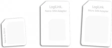 ADAPTOR LOGILINK pt. SIM, de la nano SIM, la standard SIM "AA0047" (include TV 0.18lei), [],catemstore.ro