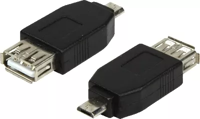 ADAPTOR LOGILINK, pt. smartphone, Micro-USB 2.0 (T) la USB 2.0 (M), negru, "AU0029" (include TV 0.06 lei), [],catemstore.ro