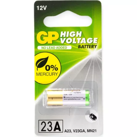 Baterie GP Batteries, Super Alcalina (23A) 12V alcalina, blister 1 buc. "GP23AF-2C1" "GPPBA23AF000" - 29827 (include TV 0.08 lei), [],catemstore.ro