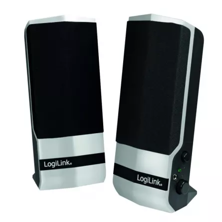 BOXE LOGILINK 2.0, RMS:  4.8W (2 x 2.4W), black&amp;amp;silver, USB power "SP0026" (include TV 0.8lei), [],catemstore.ro