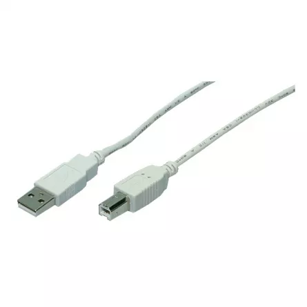 CABLU USB LOGILINK pt. imprimanta, USB 2.0 (T) la USB 2.0 Type-B (T), 2m, gri, "CU0007" (include TV 0.06 lei), [],catemstore.ro