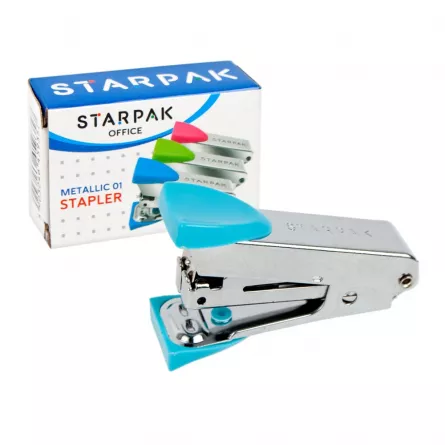 Capsator metalic, mini, nr.10, albastru - STARPAK, [],catemstore.ro