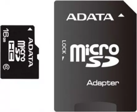 CARD MicroSD ADATA,  16 GB, MicroSDHC, clasa 10, standard UHS-I U1, "AUSDH16GUICL10-RA1" (include TV 0.03 lei), [],catemstore.ro