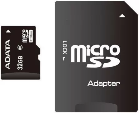 CARD MicroSD ADATA,  32 GB, MicroSDHC, clasa 10, standard UHS-I U1, "AUSDH32GUICL10-RA1" (include TV 0.03 lei), [],catemstore.ro