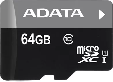 CARD MicroSD ADATA,  64 GB, MicroSDXC, clasa 10, standard UHS-I U1, "AUSDX64GUICL10-RA1" (include TV 0.03 lei), [],catemstore.ro